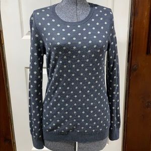 Long sleeve polka dot sweater